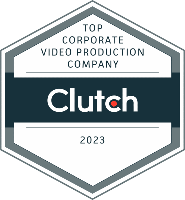 Clutch Top Corporate Video Production Company 2023 for our testimonial video portfolio