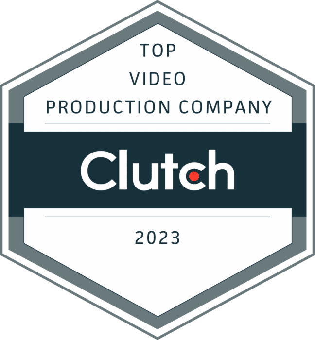 Clutch Top Video Production Company 2023 Badge for our Product Video Portfolio