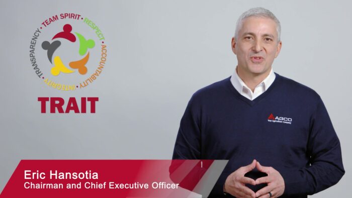 Screenshot from a Corporate Culture Video from the CEO
