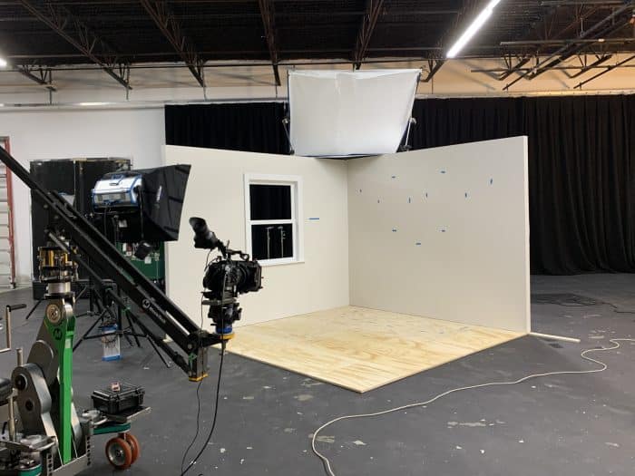 Set Building and Video Production stage set up Home Depot 3