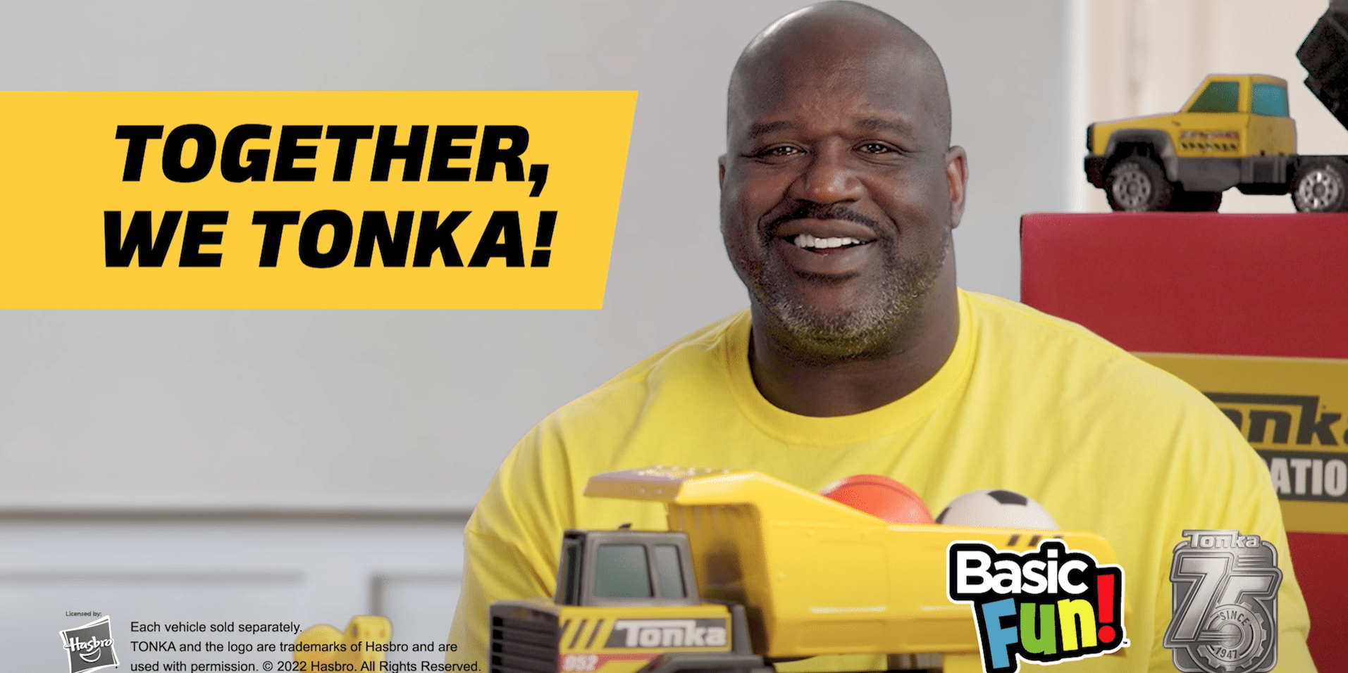 Shaquille O'Neal in the Together We Tonka Commercial